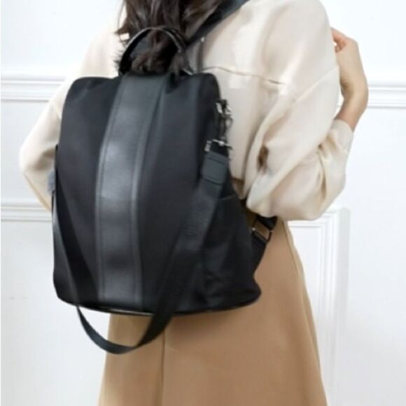Women Backpack Purse Waterproof Nylon Anti-theft Rucksack Lightweight Shoulder - Picture 2 of 9